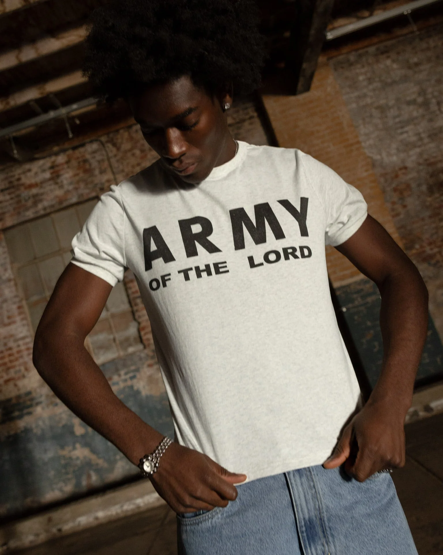 "ARMY OF THE LORD" 70'S RINGER TEE - Image 6