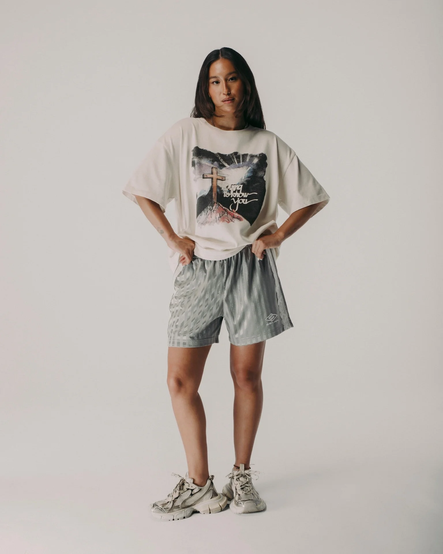 "ATHLETICA" LACE SOCCER SHORTS - Image 8