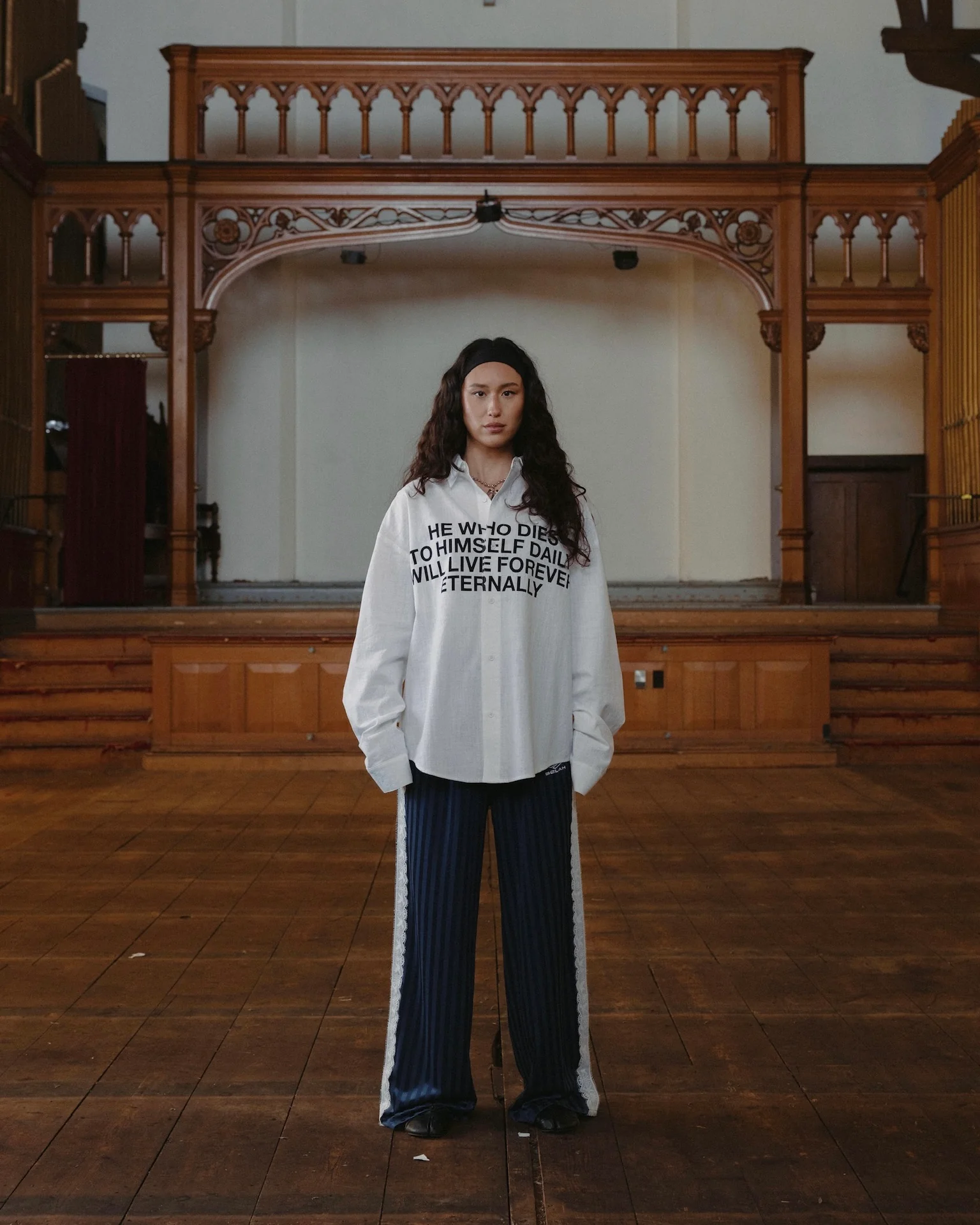 "ATHLETICA" LACE TRACKPANTS - Image 2