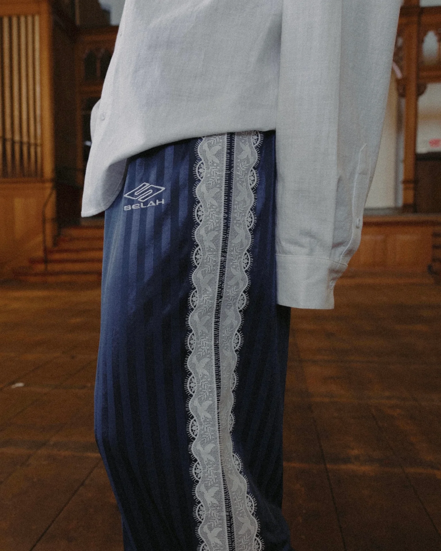 "ATHLETICA" LACE TRACKPANTS - Image 3