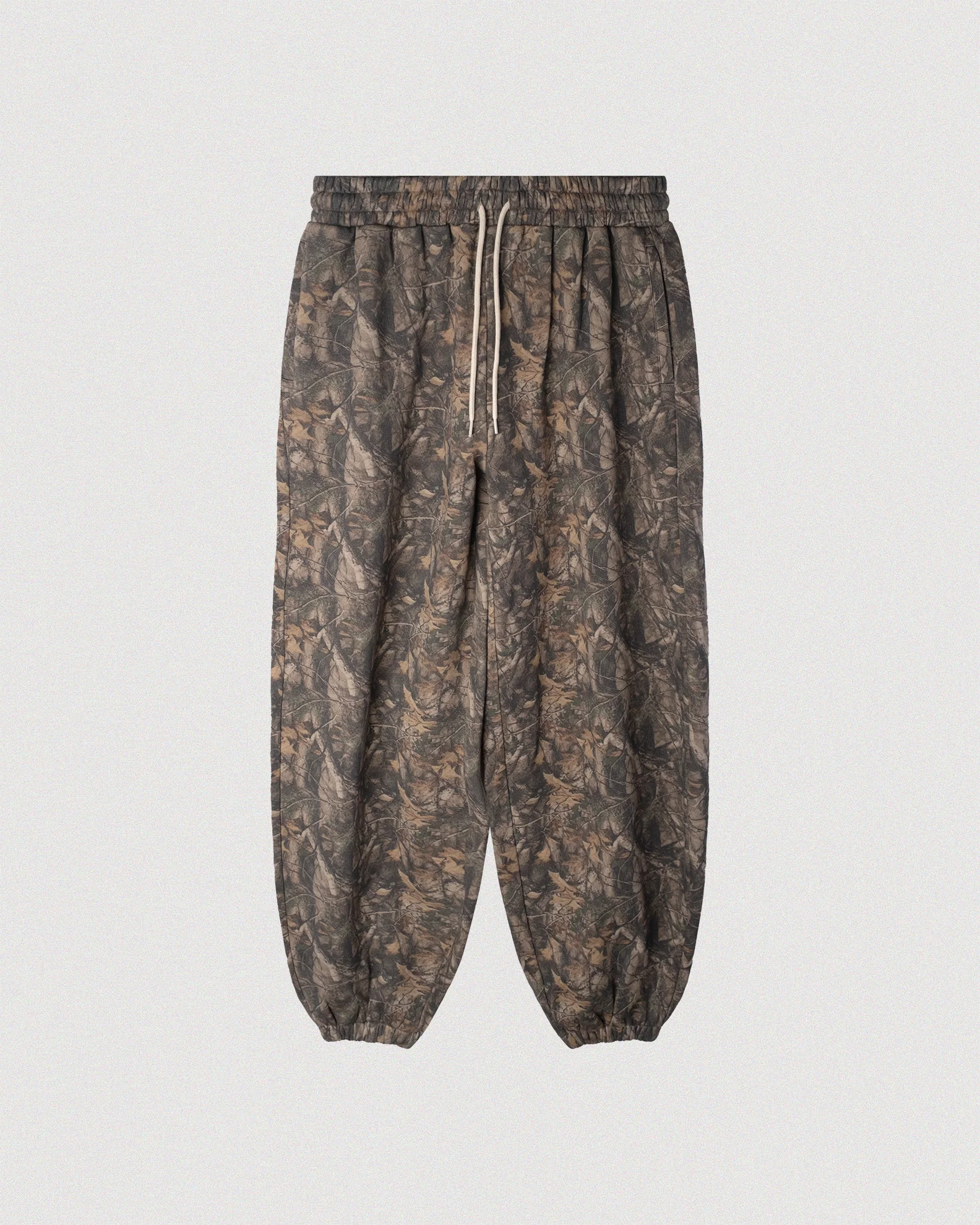 "CAMO" BAGGY SCRUNCH SWEATPANTS