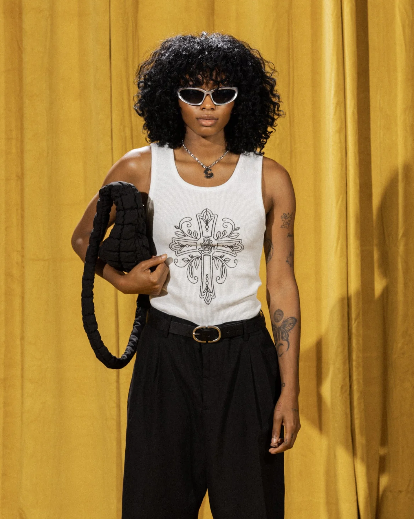 "CRUCIFIX" RIBBED TANK - Image 4