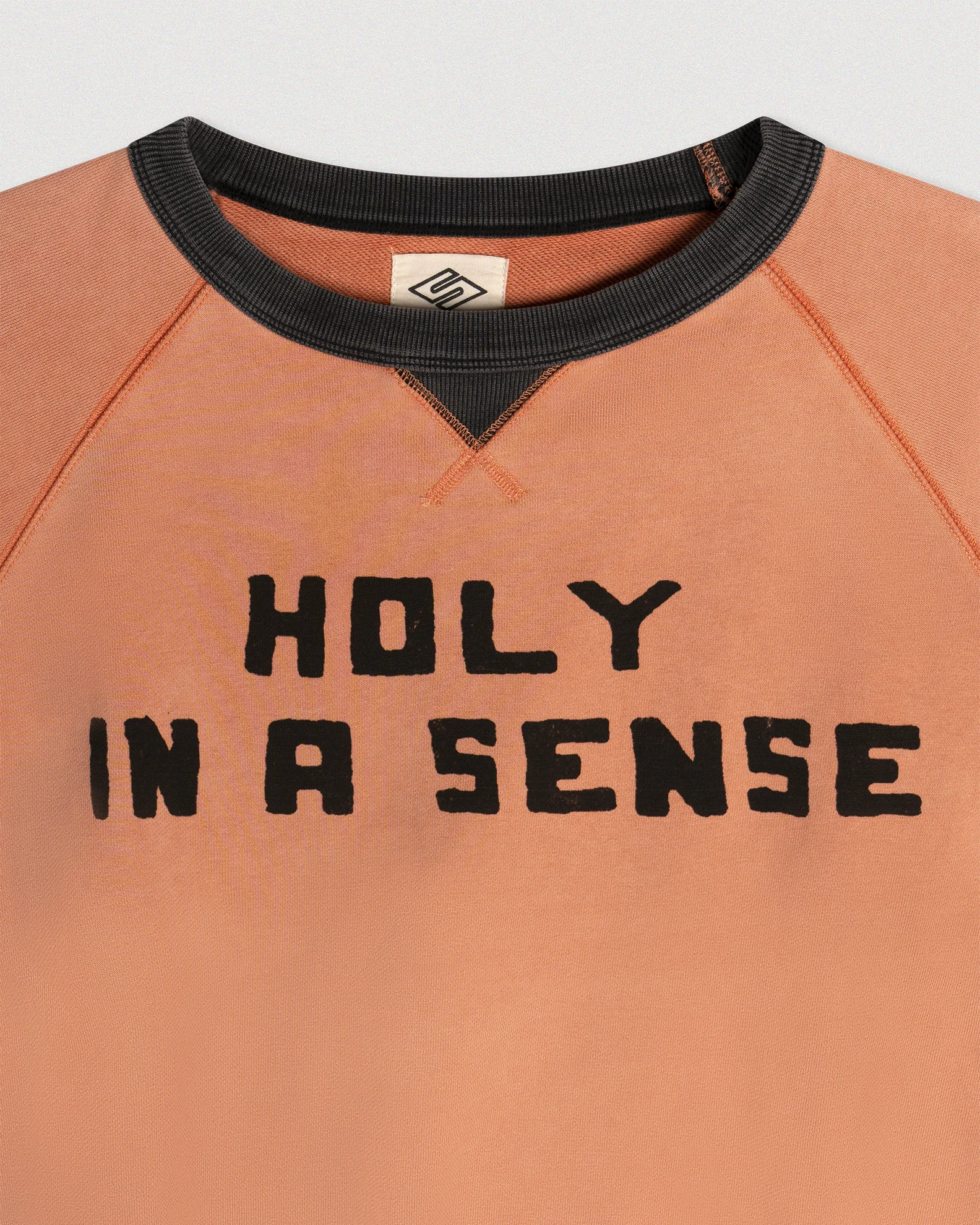 "HOLY IN A SENSE" 50'S RAGLAN CREWNECK - Image 5