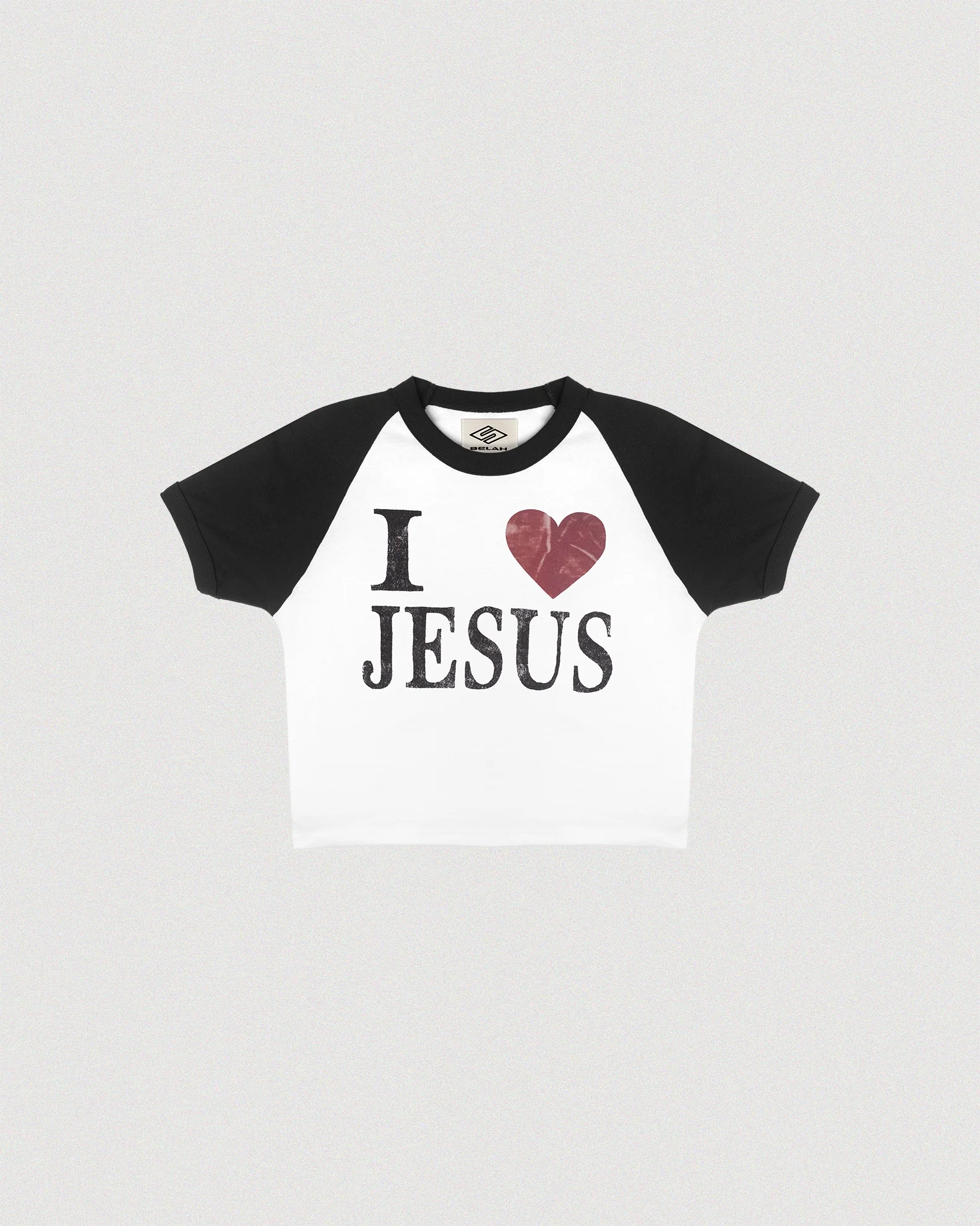 "I <3 JESUS" RAGLAN BABY TEE - Image 4