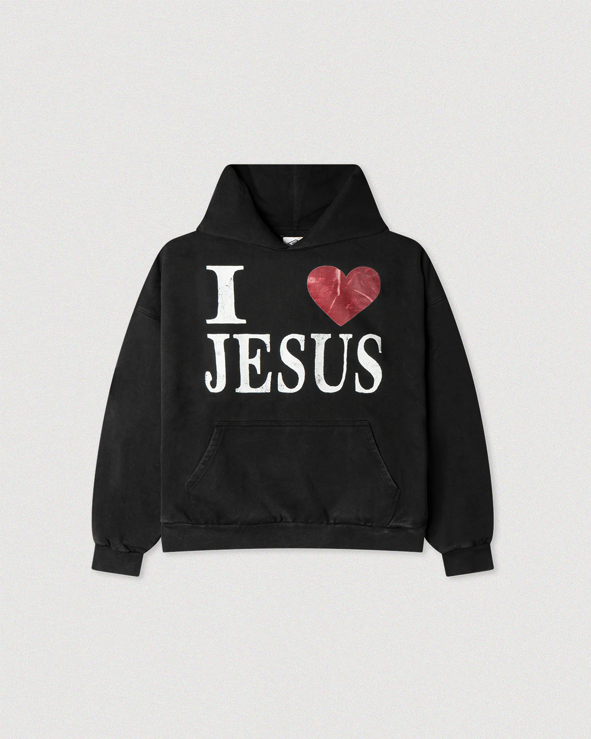"I LOVE JESUS" SUN-FADED HOODIE