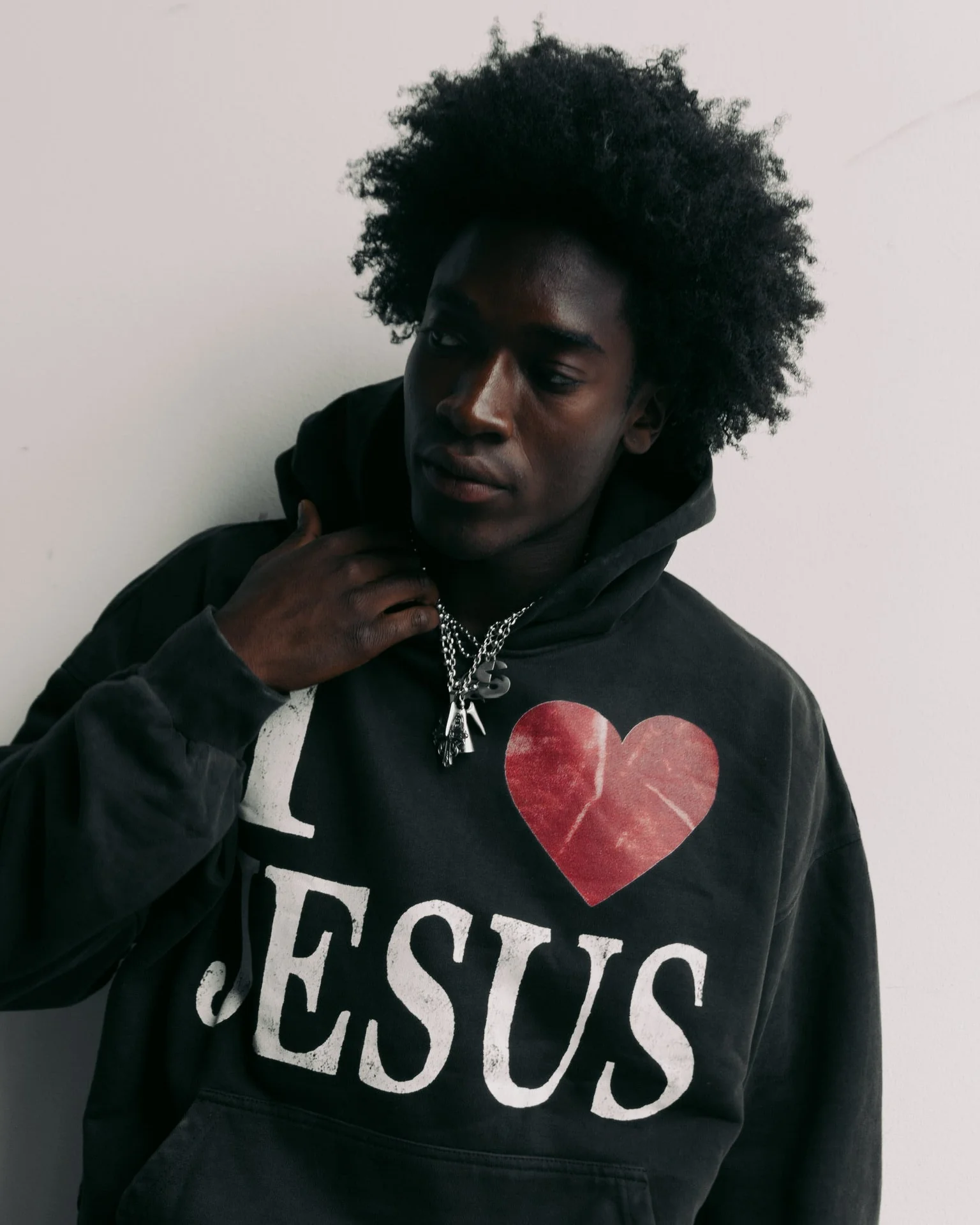 "I LOVE JESUS" SUN-FADED HOODIE - Image 5