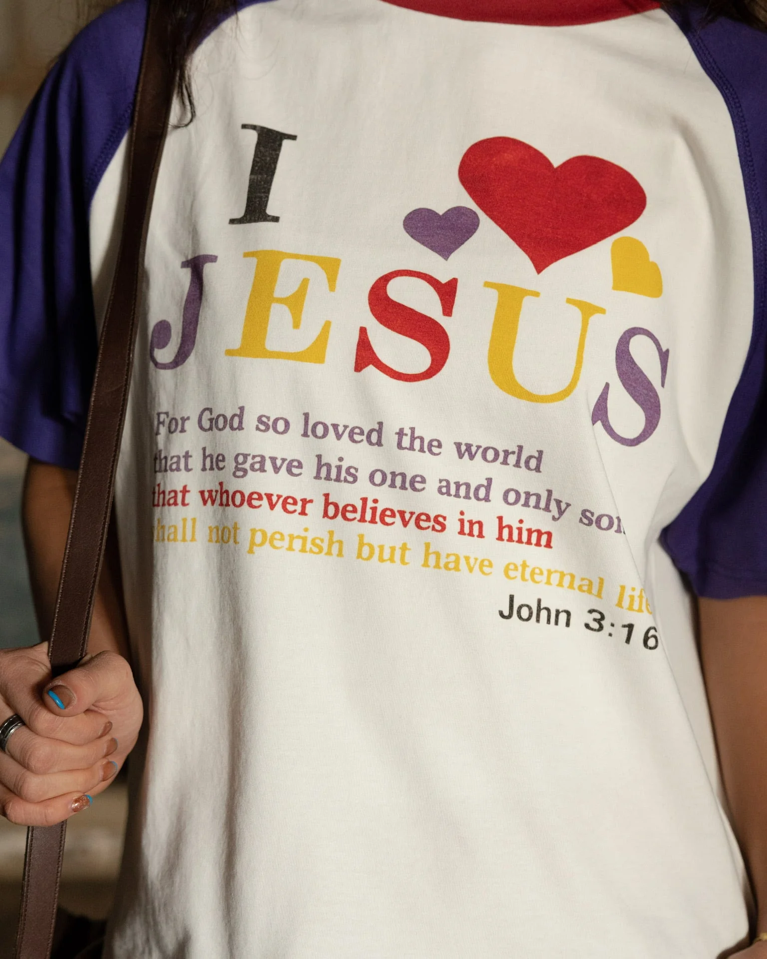 "JOHN 3:16" RAGLAN TEE - Image 4