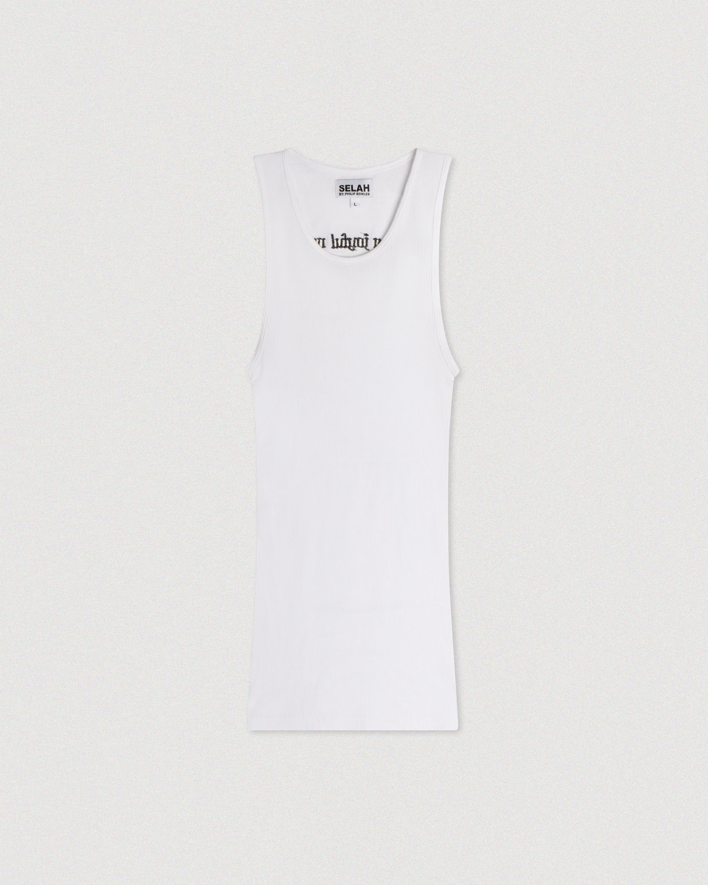 "JOYFUL NOISE" RIBBED TANK