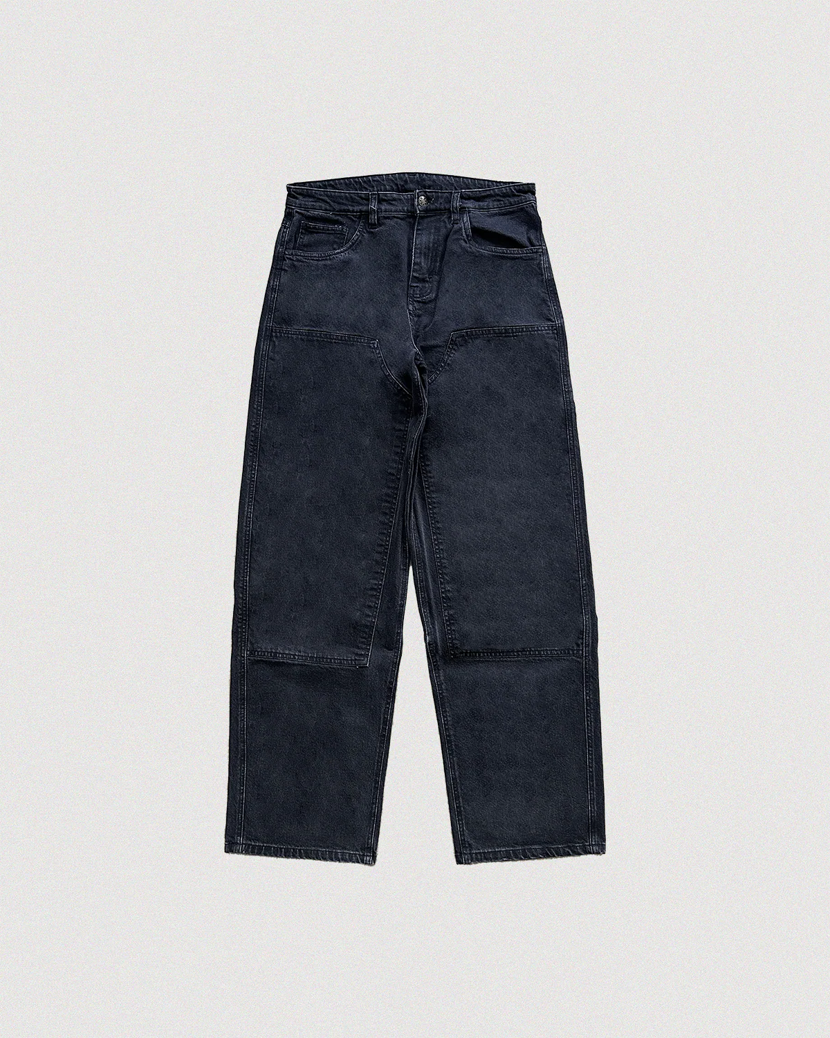 "LOGO" RELAXED DOUBLE-KNEE DENIM - Image 4