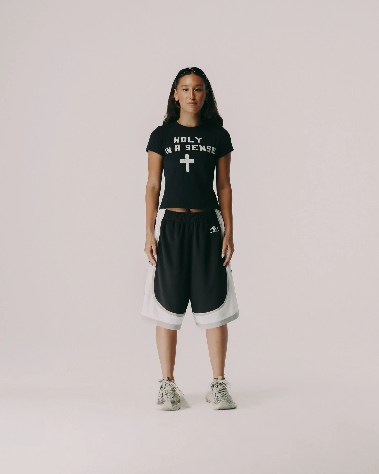 "MIXTAPE" OVERSIZED BASKETBALL SHORTS - Image 4