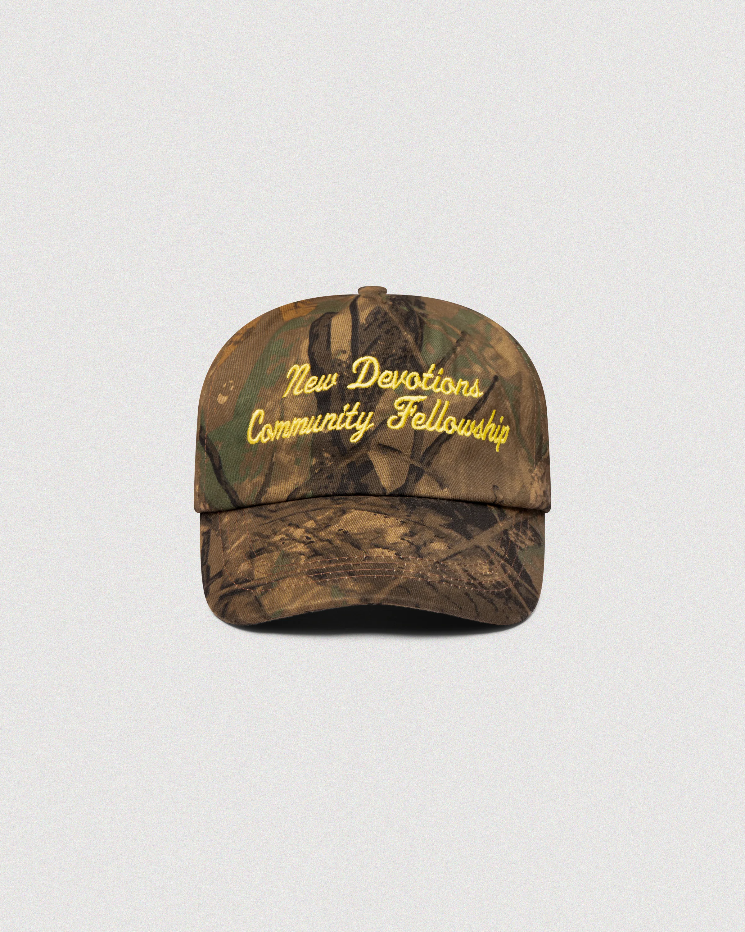 "NEW DEVOTIONS" CAMO 5 PANEL HAT