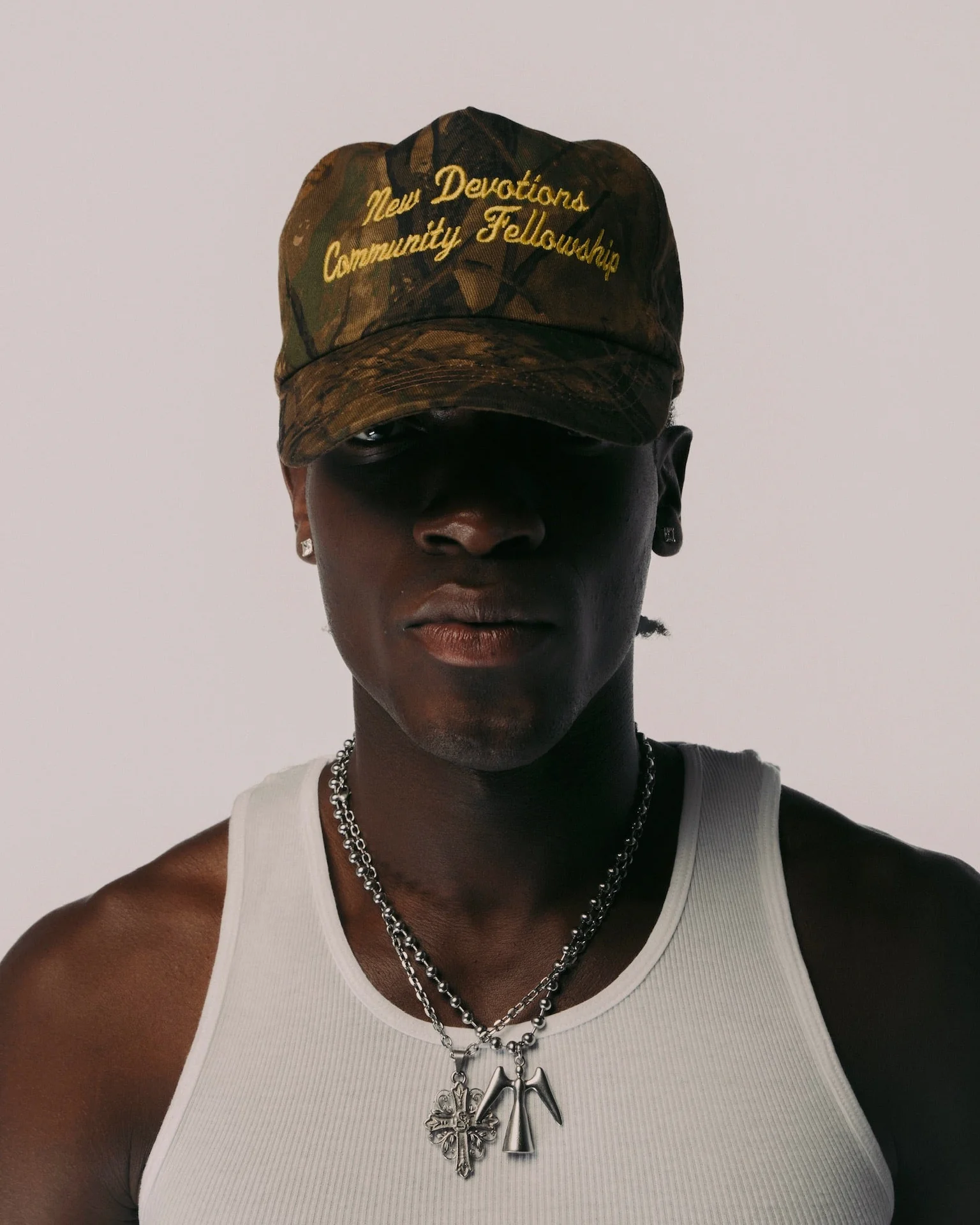 "NEW DEVOTIONS" CAMO 5 PANEL HAT - Image 2