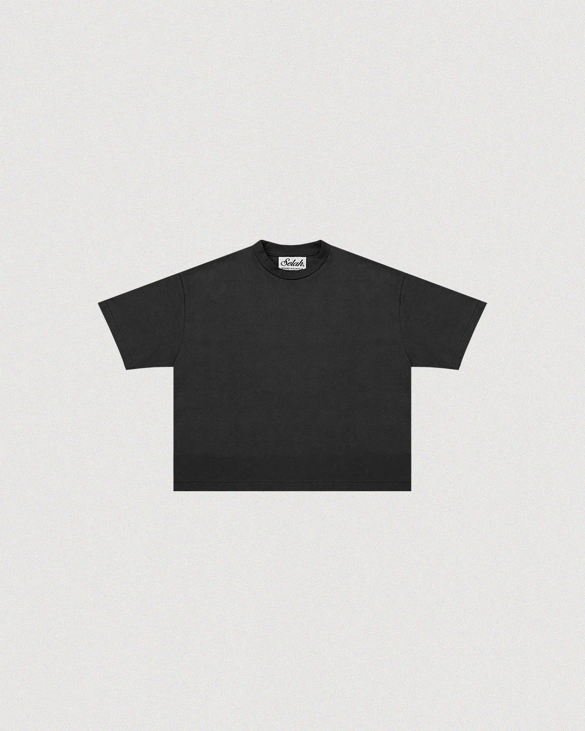 "NOIR" CROPPED TEE