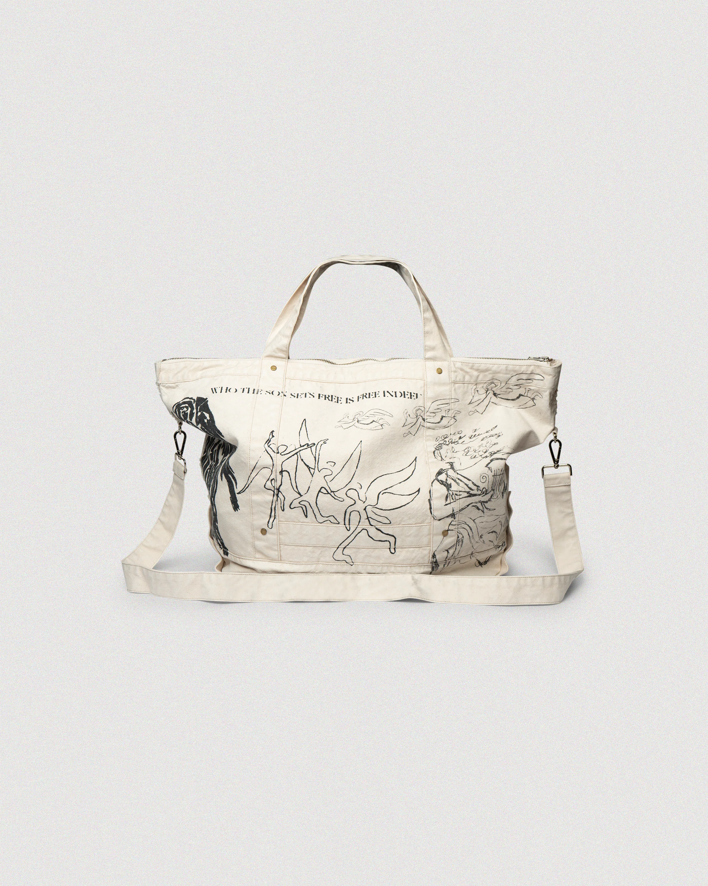 "PATCHWORK" CANVAS TOTE BAG - Image 3