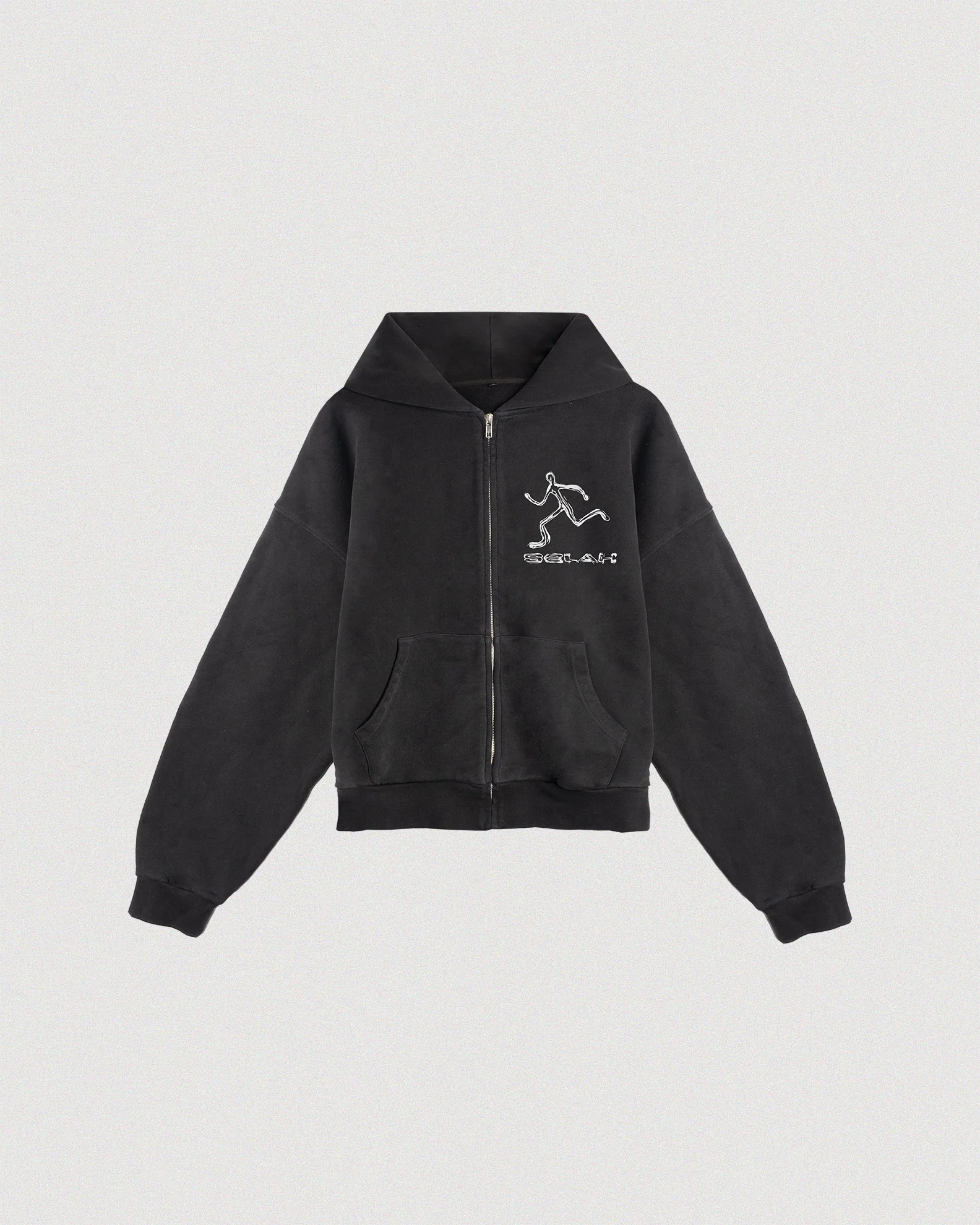"RUNNING FROM GOD" ZIP-UP HOODIE