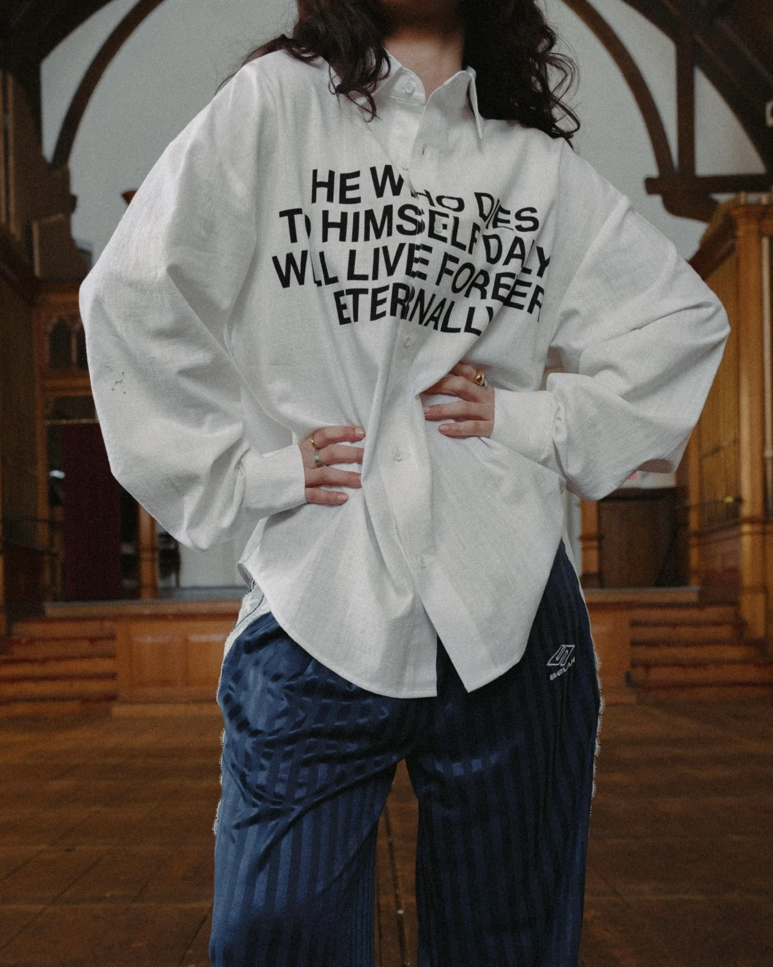 "SACRIFICE" BUTTON UP SHIRT - Image 3