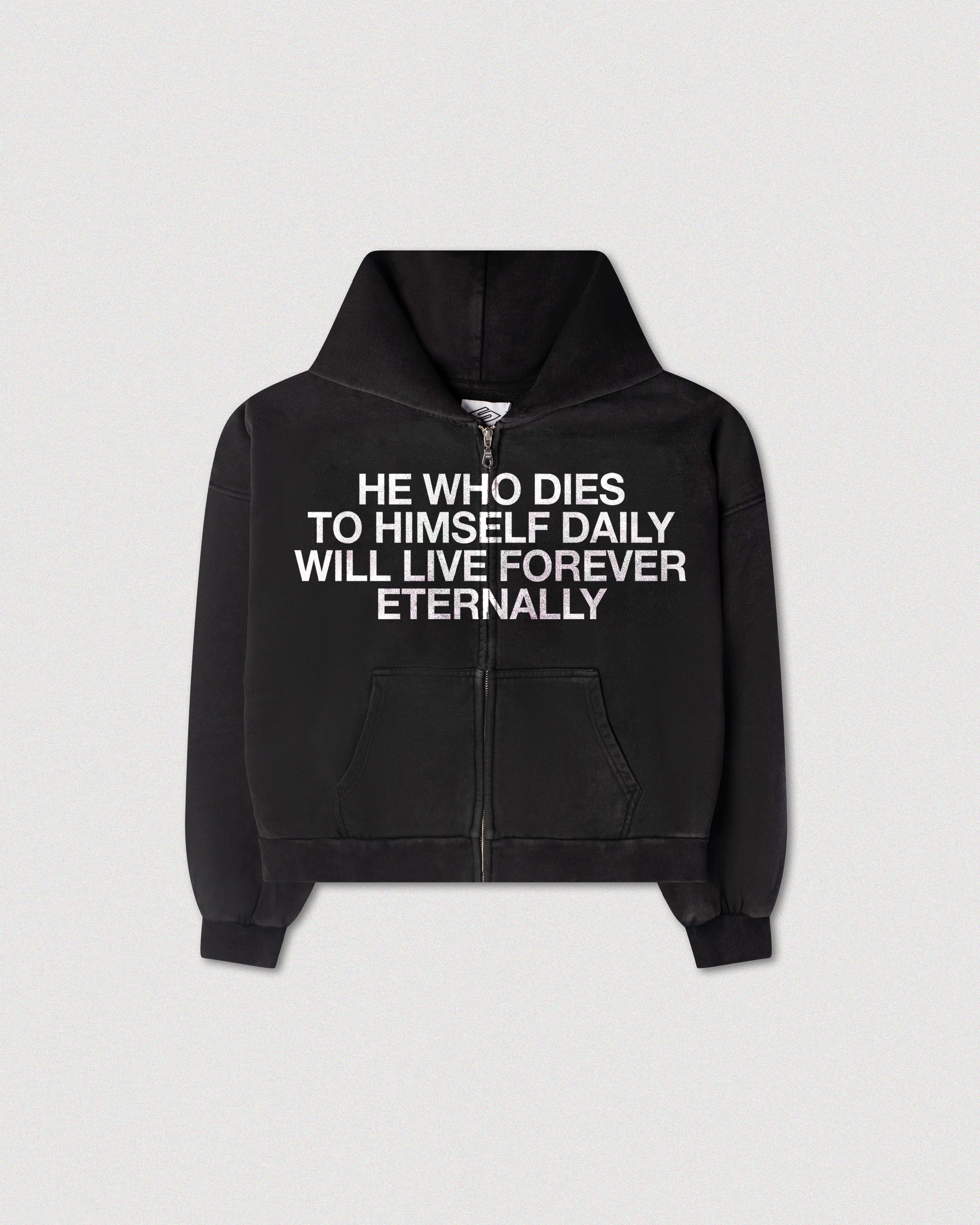 "SACRIFICE" ZIP HOODIE