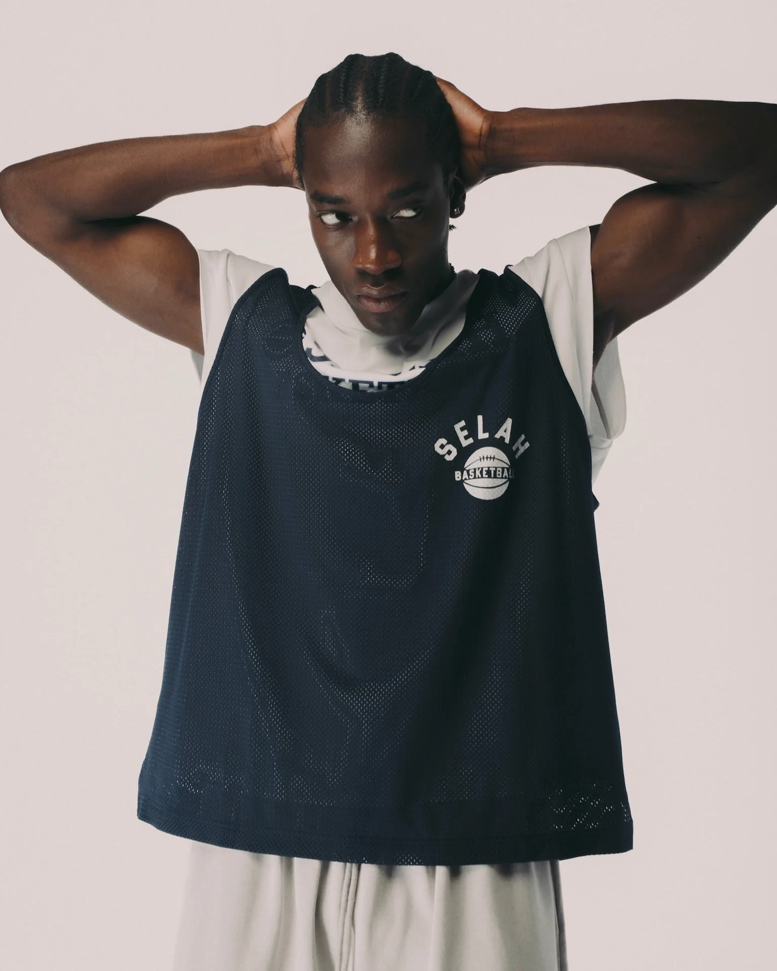 "SELAH BASKETBALL" PRACTICE JERSEY CUT OFF TEE - Image 3
