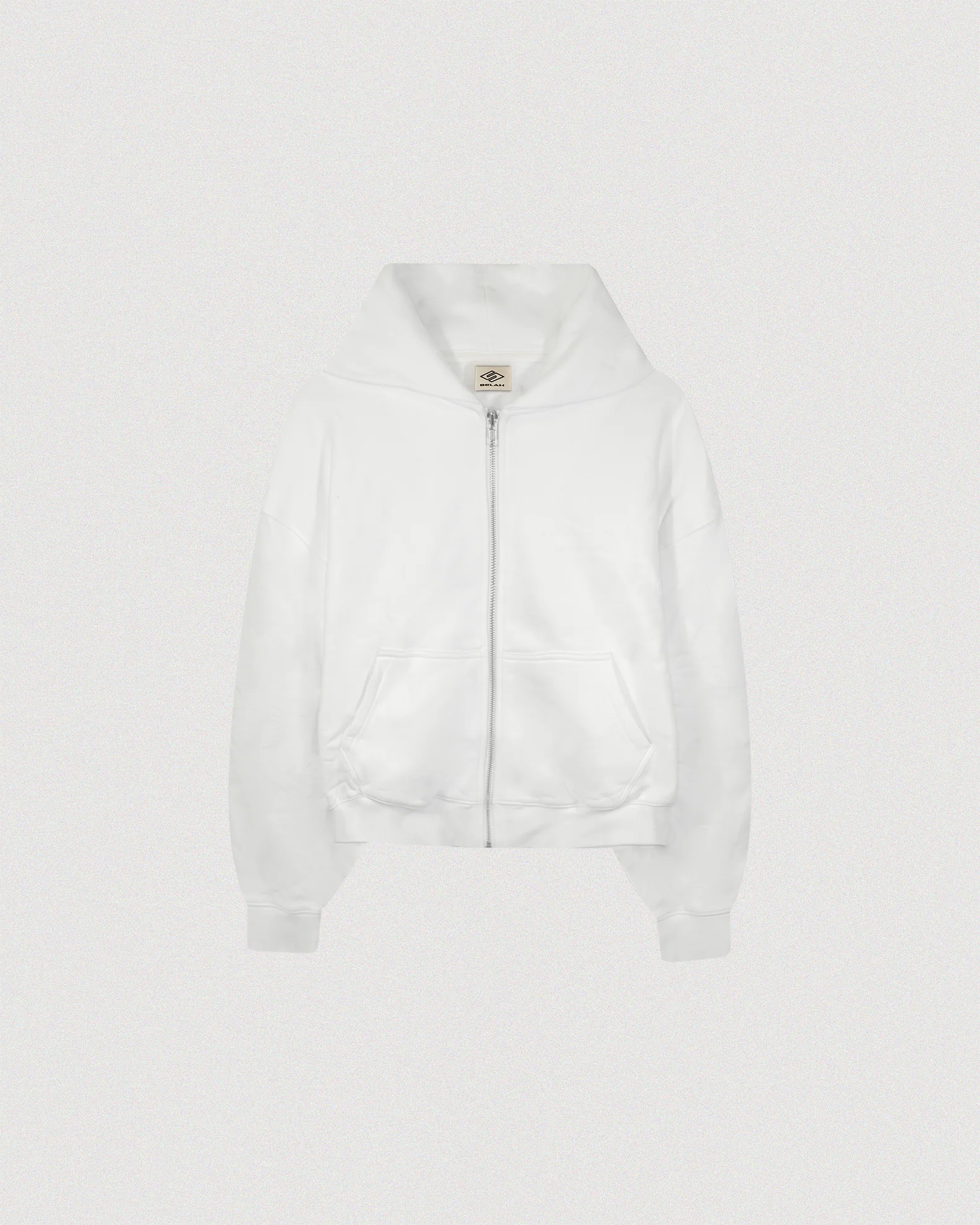"NO IDOLS" CROPPED ZIP-UP HOODIE