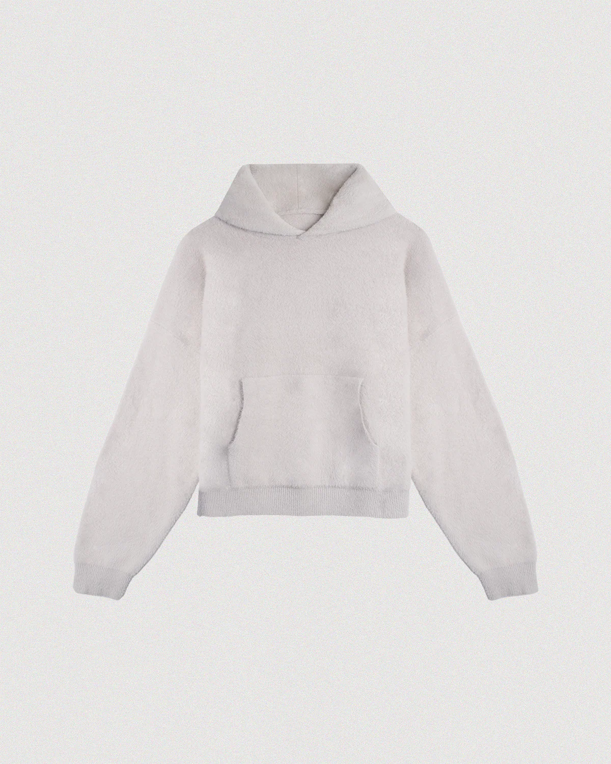 "SLATE" MOHAIR KNIT HOODIE