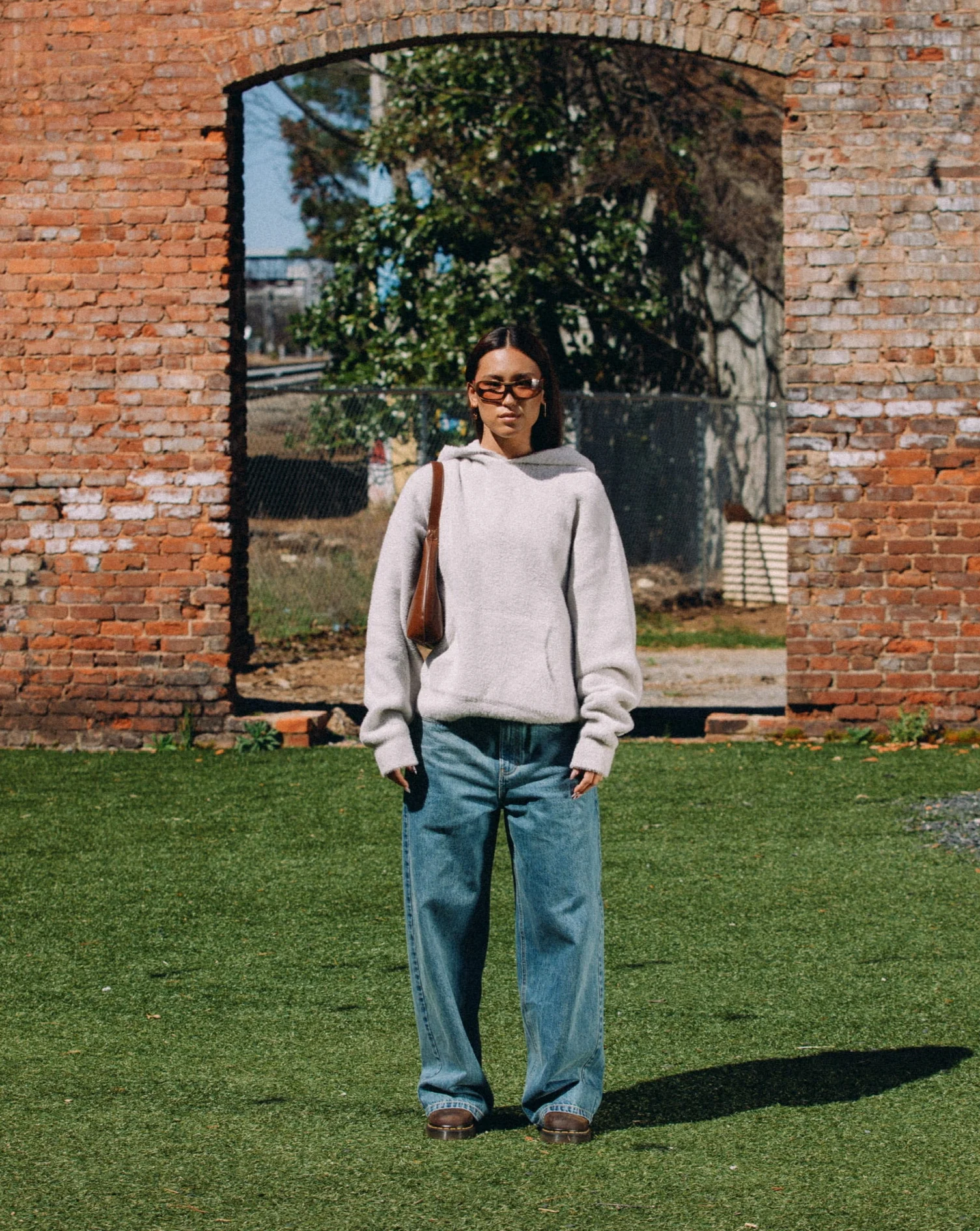 "SLATE" MOHAIR KNIT HOODIE - Image 2