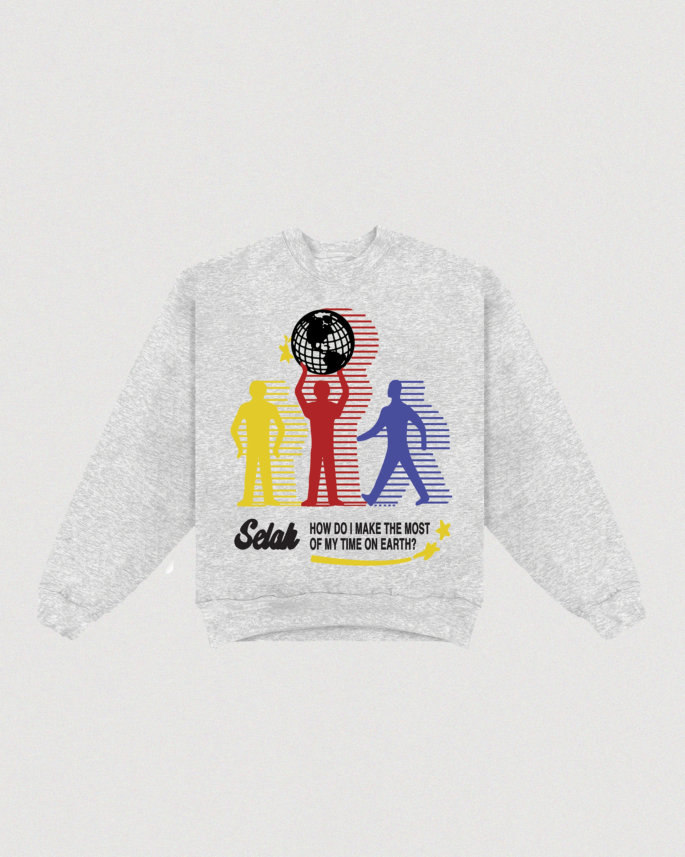 "TIME ON EARTH" HEAVY CREWNECK