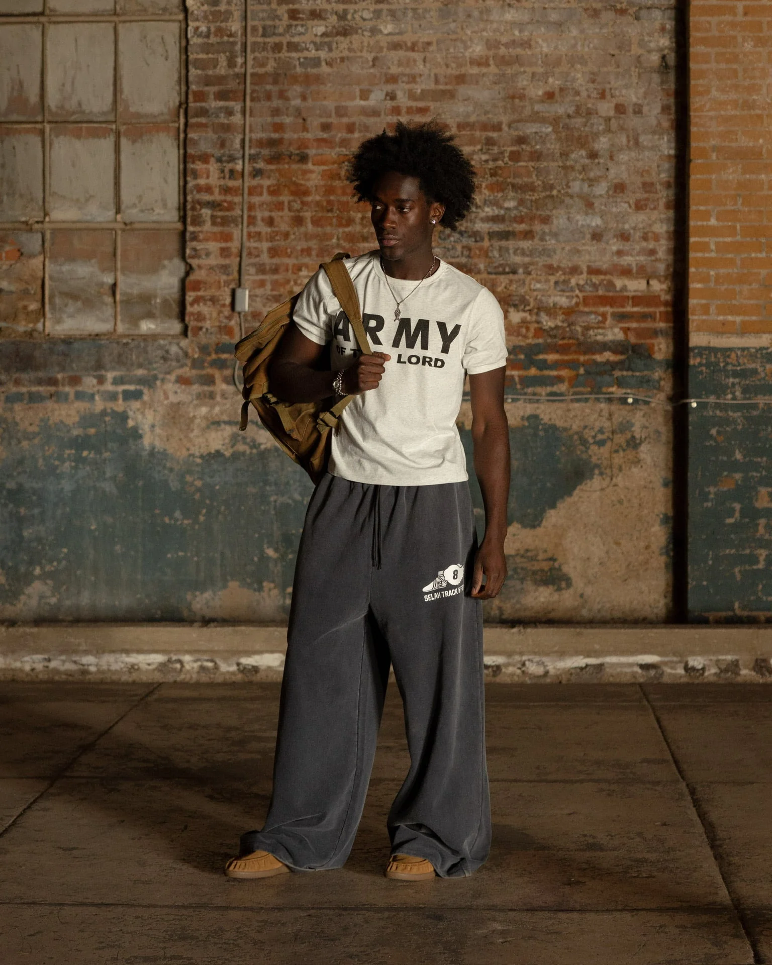 "TRACK & FIELD" SUPER WIDE SWEATPANTS - Image 2