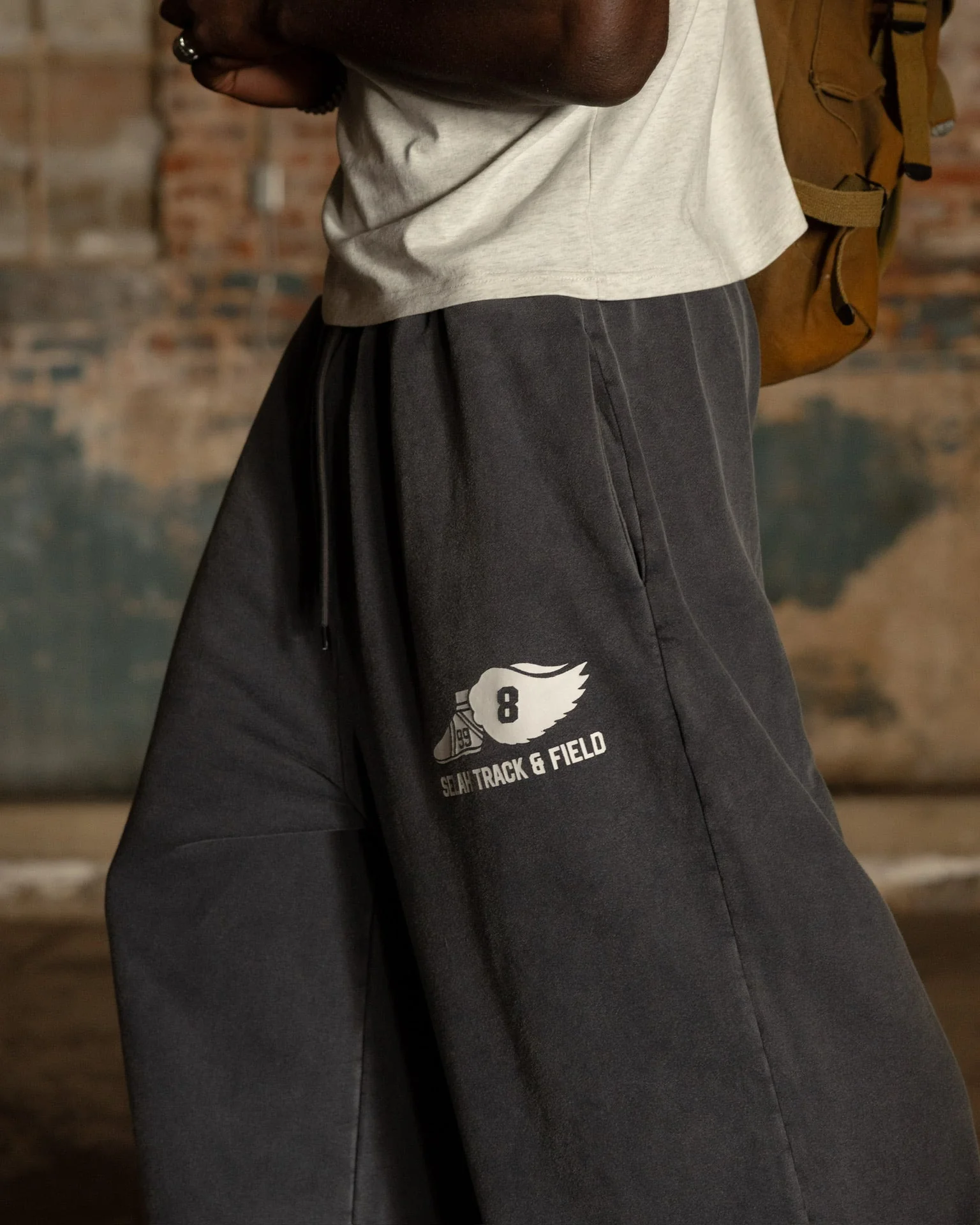 "TRACK & FIELD" SUPER WIDE SWEATPANTS - Image 3