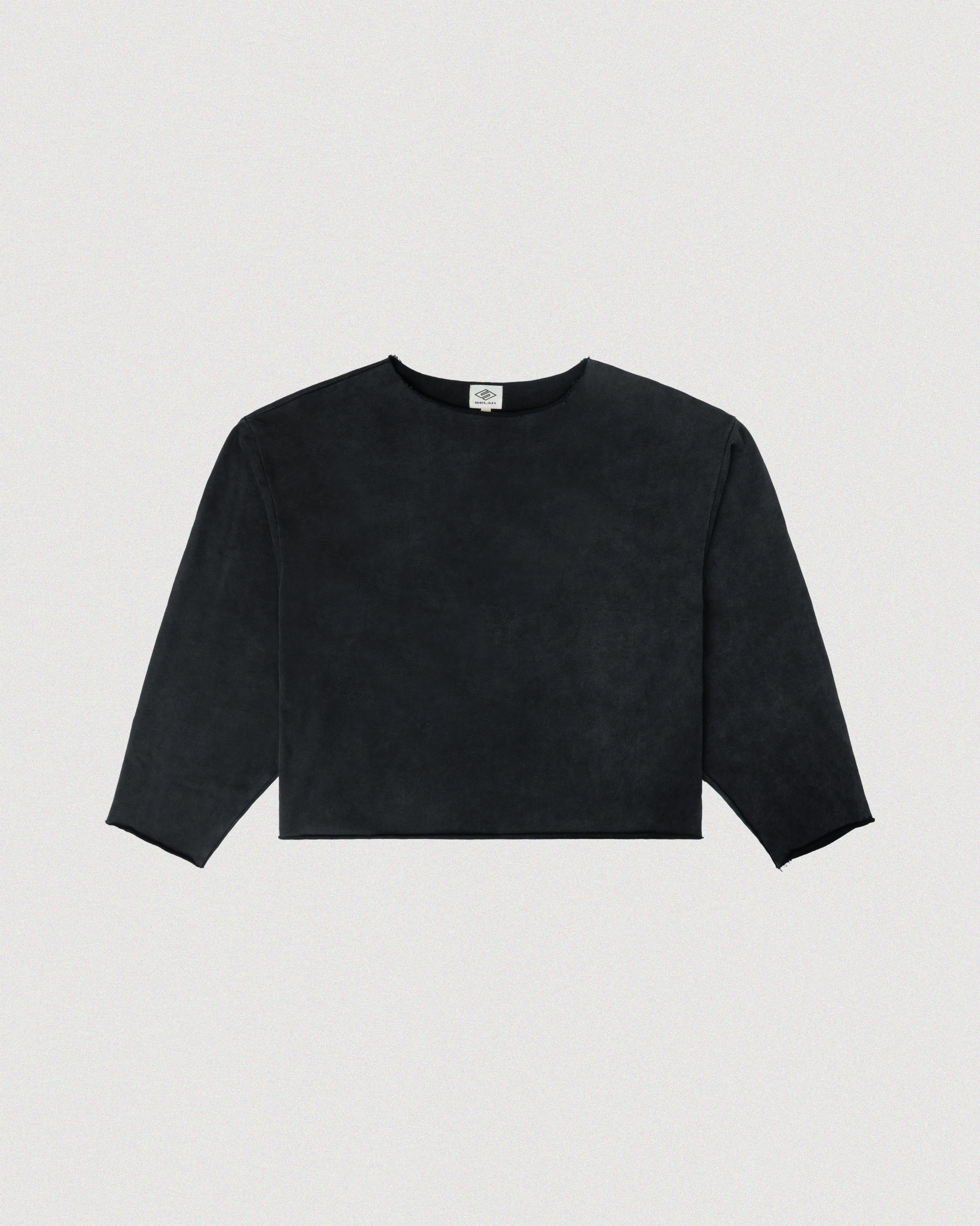 "VEIL" RAW HEM LONG SLEEVE
